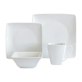 Dinnerware Set in Kenya - Over&Back 32-Piece White Porcelain Square