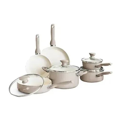 Rio Ceramic Nonstick 10 Piece Cookware Set