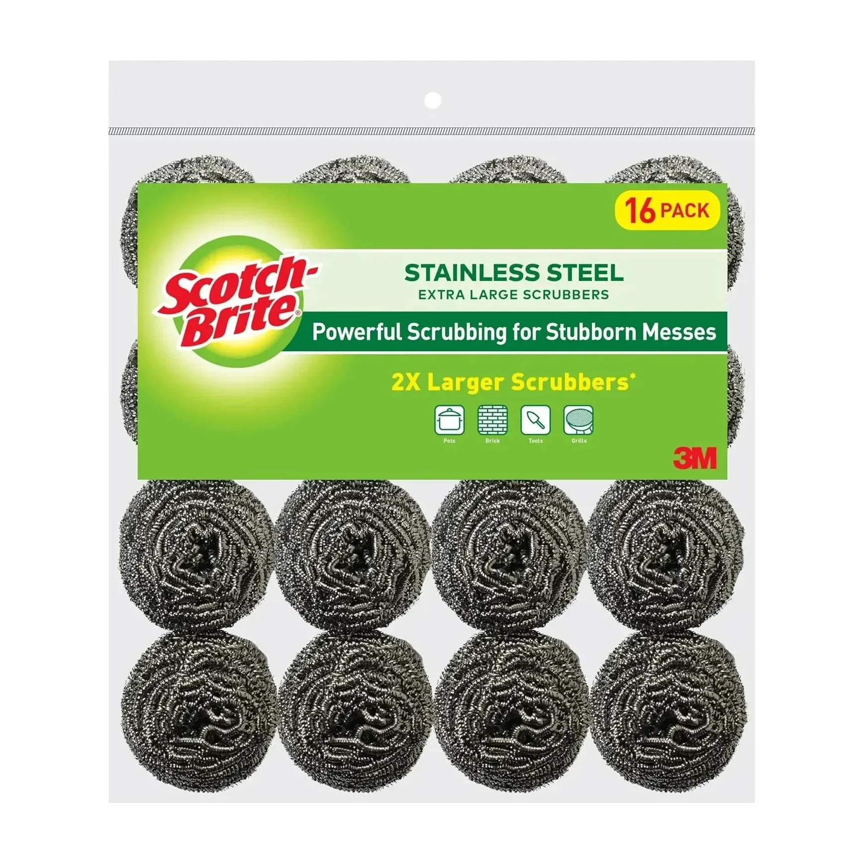 Scotch-Brite Stainless Steel Scrubbers in Kenya - 16 Pack