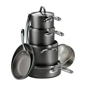Tramontina 11-Piece Nonstick Cookware Set, Charcoal Gray