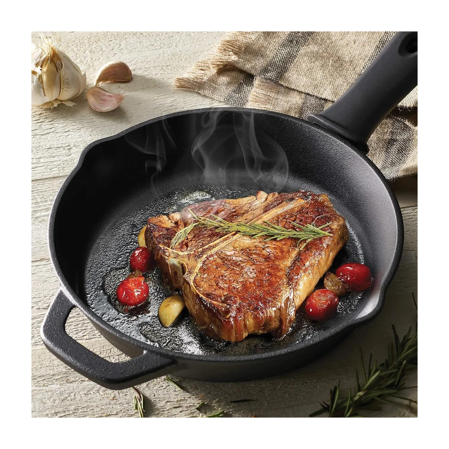 Tramontina 3-Piece Cast Iron Cookware Set, Blue