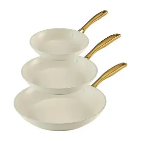 Tramontina 3-Pack Fry Pans, White