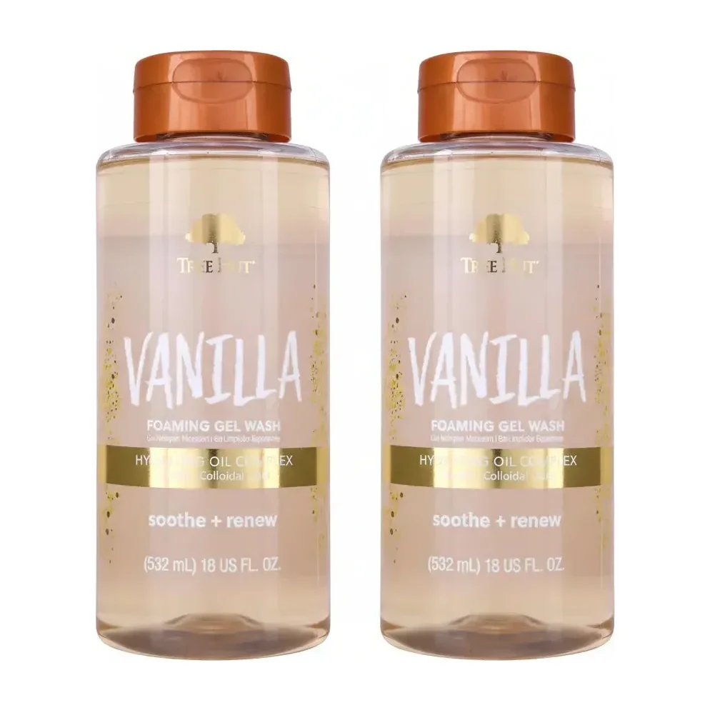 Tree Hut Vanilla Foaming Body Wash,(4 Pack)