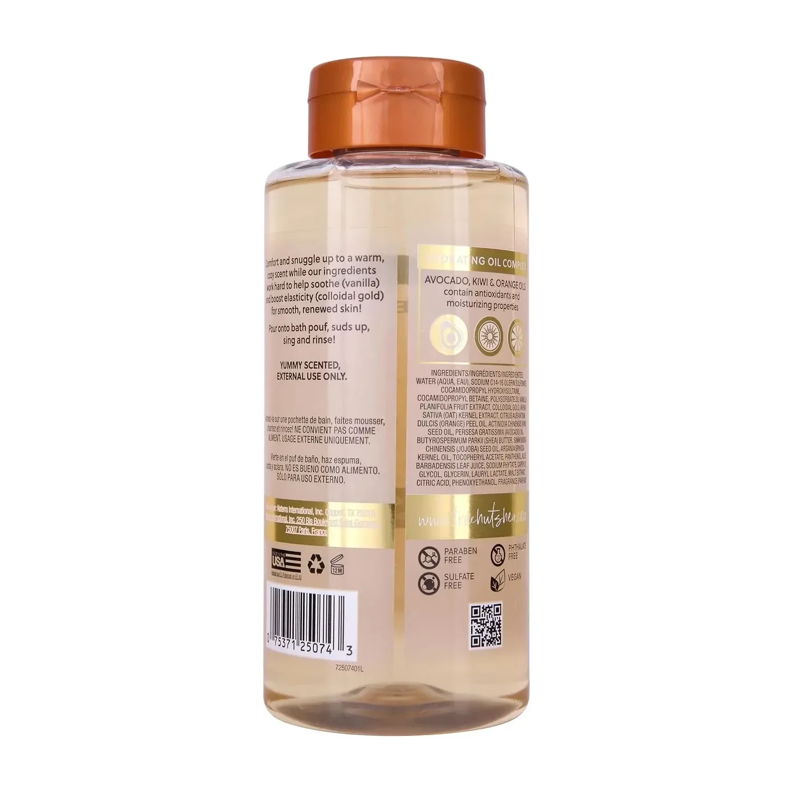 Tree Hut Vanilla Foaming Body Wash,(4 Pack)