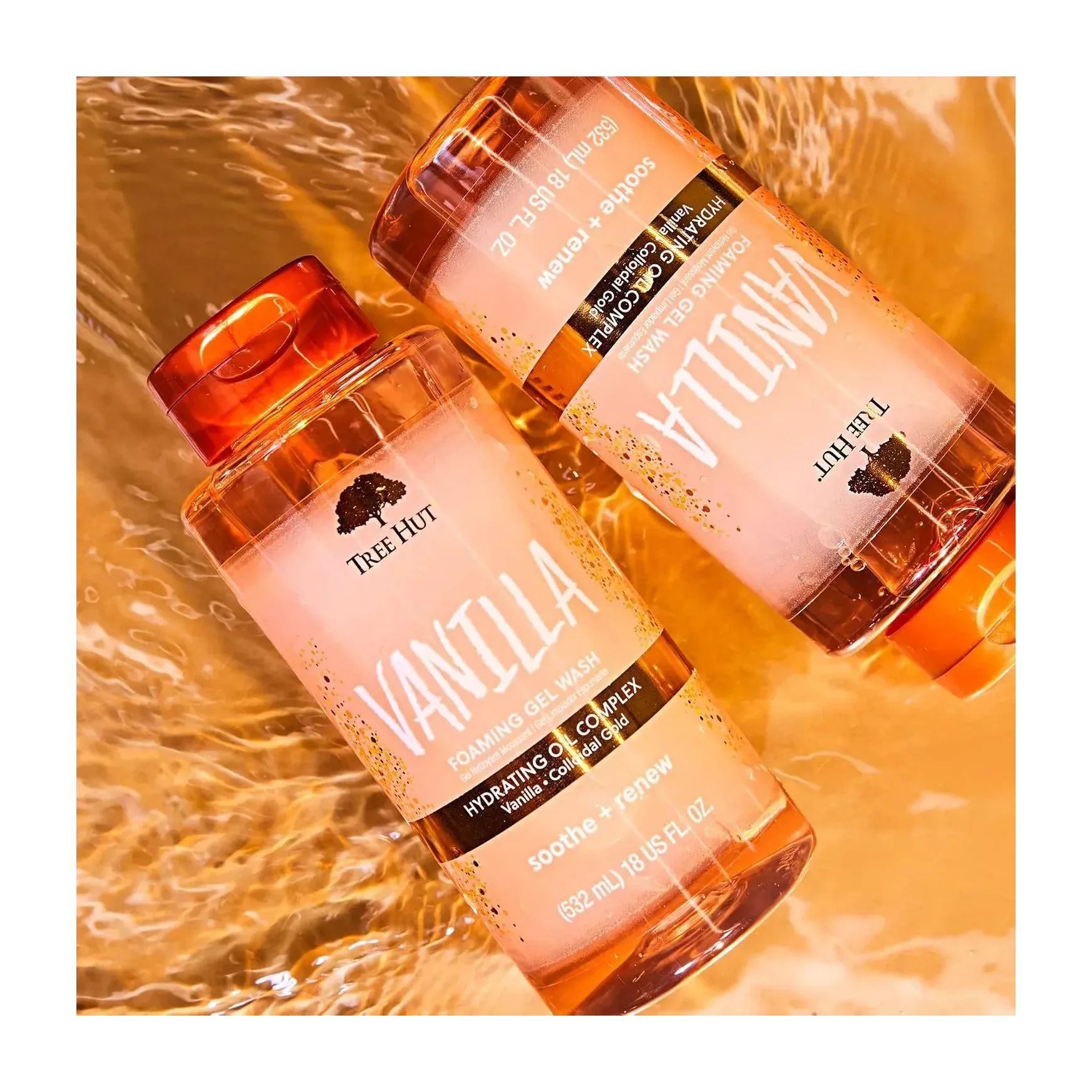 Tree Hut Vanilla Foaming Body Wash,(4 Pack)