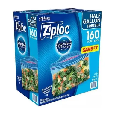 Freezer Bags in Kenya - Ziploc Half Gallon, 160 Count
