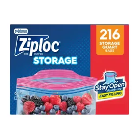 Ziploc Seal Top Quart Bags, 216 Count