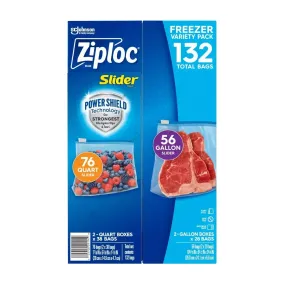 Ziploc Slider Freezer Bags Variety Pack in Kenya - 132 ct