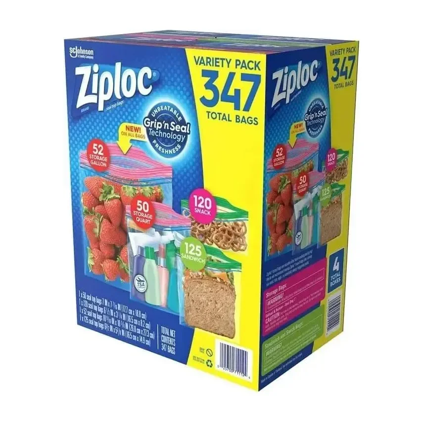 Ziploc Variety Pack  , 347  Bags
